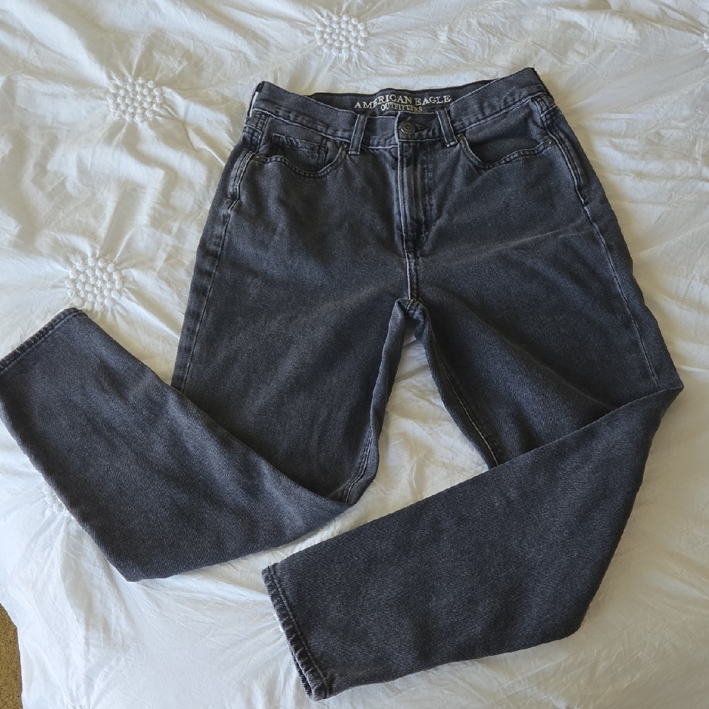 American Eagle Outfitters Gray Straight Leg Jeans